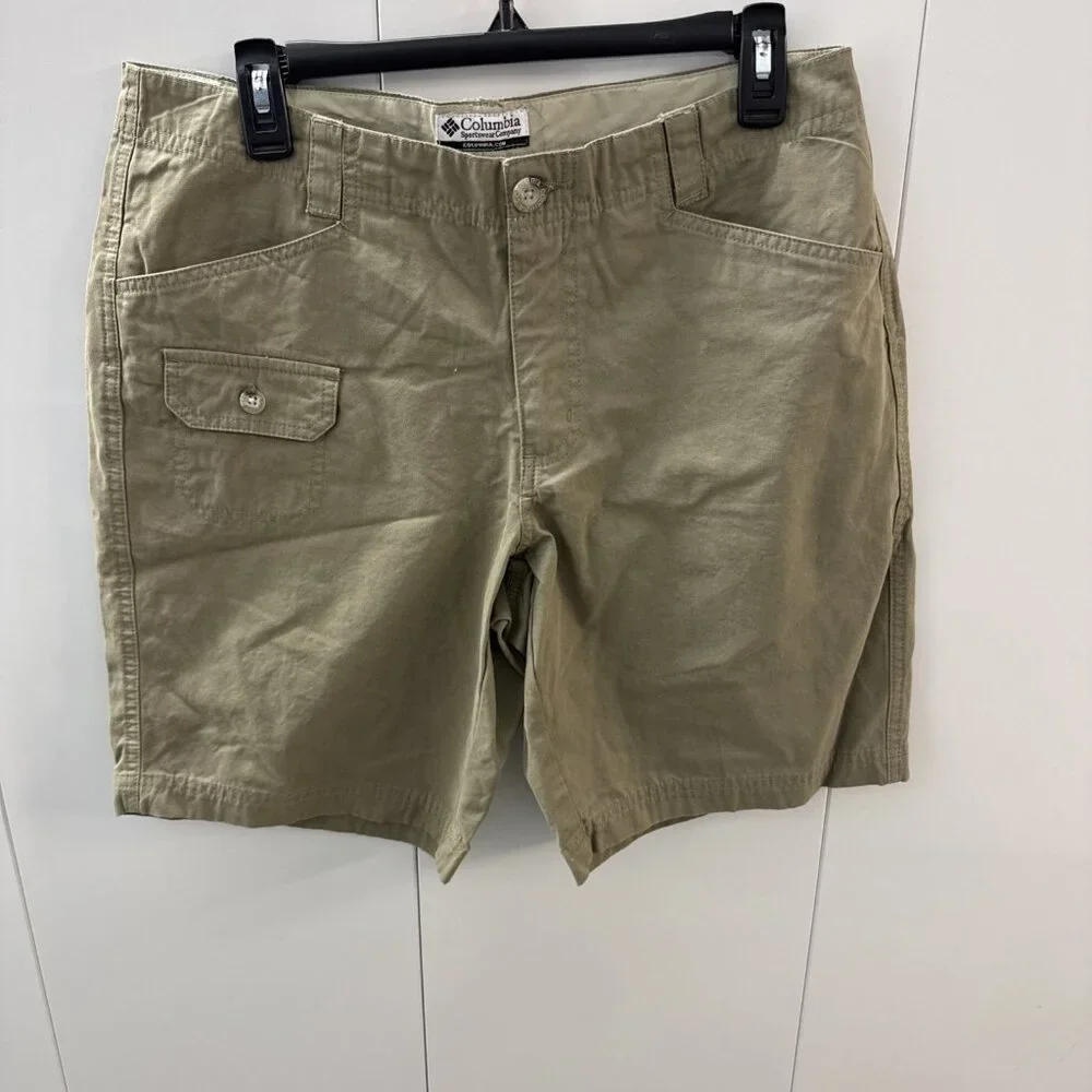 Columbia Hiking Shorts Womens‎ 10 Flat Front Chino